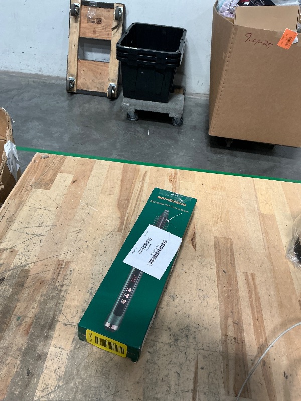 Photo 1 of ***(PARTS ONLY/ NON FUNCTIONAL)***BANGMENG Mini Thermal Round Brush, 1/2 Inch Barrel Volume Heat Styling Brush for Men and Women Short Thin Curly Straight Hair, Heated Curling Iron,12 Temperature Setting (1.1 Inch with Bristles)