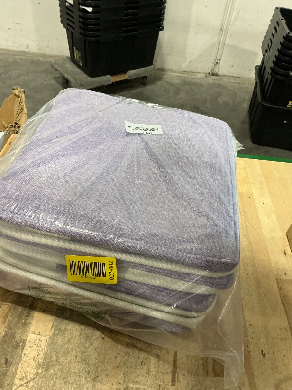 Photo 1 of 6 Pcs 13 x 13 Inch Cube Storage Bins Fabric Storage Organizer Bins Foldable Cube Baskets with Sturdy Carry Handles Wicker Baskets for Home (Purple)