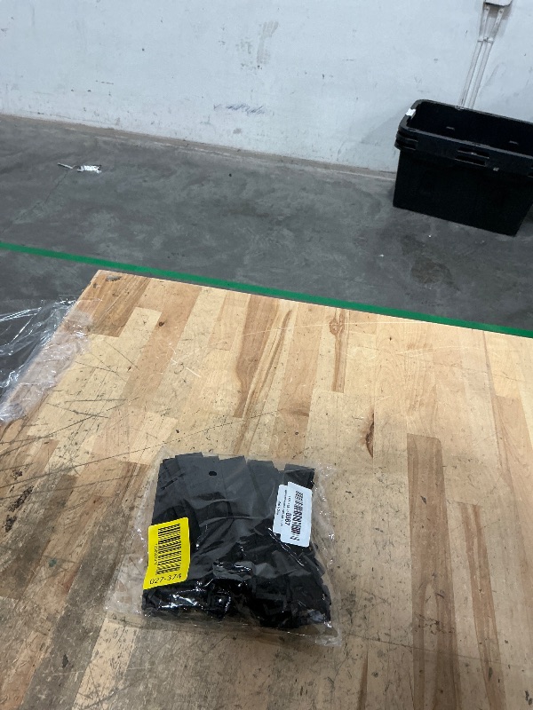 Photo 1 of 25pcs Black Reusable Fastening Cable Straps, Hook and Loop Cable Tie Down Straps 1" x 8"