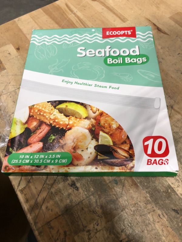 Photo 1 of 10×Seafood Boil Bags Medium Size Boil Bag for fish, crab, shrimp, and veggies - cooking and storage bag (Medium)
