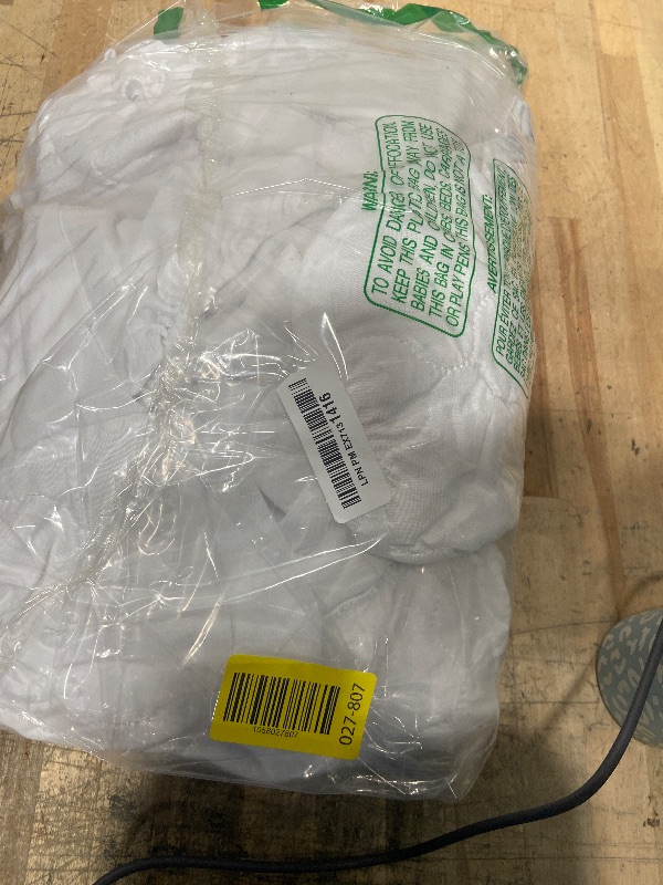 Photo 1 of 2 Pack Crib Mattress Protector Waterproof Crib Sheets Fitted Mattress Pad Cover Absorbent Crib/Toddler Mattress Protector Sheet Quilted, White, 52" x 28"