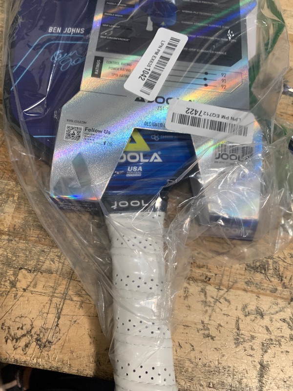Photo 1 of *****************MINOR DAMAGE ON ONE SIDE**************
JOOLA Ben Johns Hyperion CAS 16 Pickleball Paddle - Carbon Abrasion Surface with High Grit & Spin, Sure-Grip Elongated Handle, 16mm, with Polypropylene Honeycomb Core, USAPA Approved