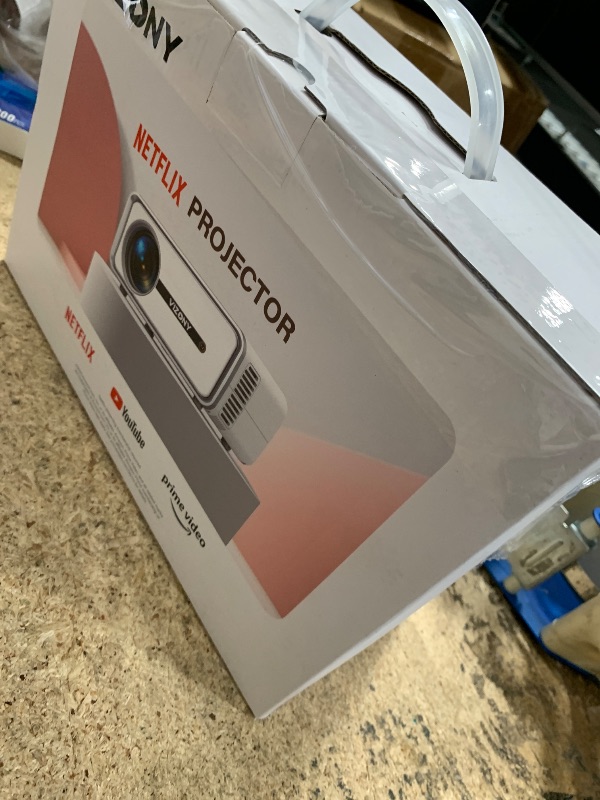 Photo 1 of [Netflix Officially/Dolby Audio] Smart Projector with WiFi and Bluetooth, VIZONY Native 1080P Projector with Apps Built in Netflix, Youtube, Hulu, Disney+, Portable Mini Projector for Indoor/Outdoor