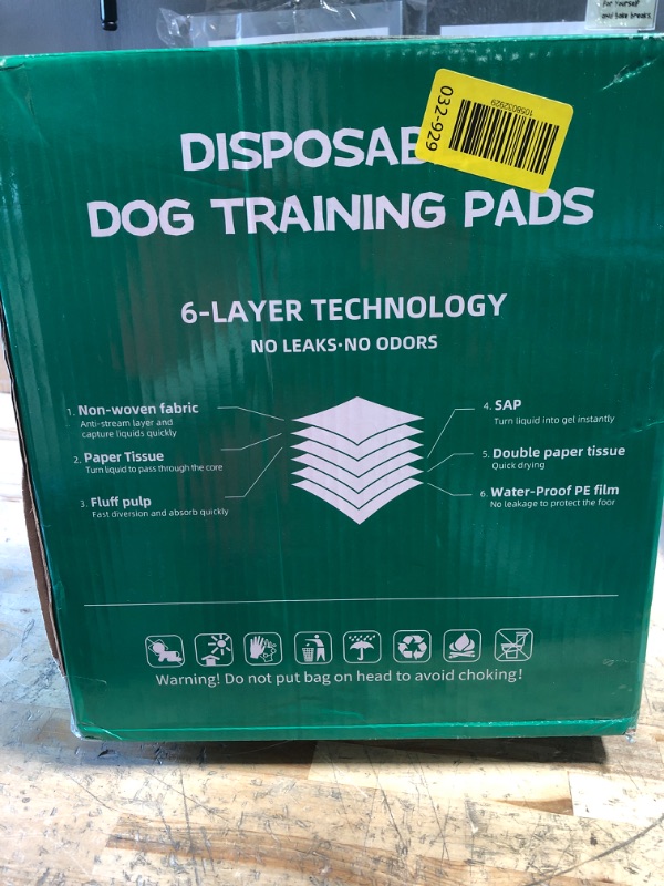 Photo 1 of 100 Count Large Dog & Cat Puppy Pee Pads - 28"x30" Absorbent Potty Training Pads | Leakproof Quick-Dry Disposable Pet Pads for Puppies, Dogs & Cats | Indoor, Outdoor, Litter Box, Housebreaking Use