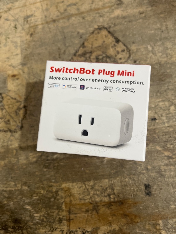 Photo 1 of ?2025 New? SwitchBot Smart Plug Mini 15A(1 Pack), Energy Monitor, Smart Home WiFi(2.4GHz) & Bluetooth Outlet, Compatible with Alexa & Google Home, APP Remote Control & Timer Function, No Hub Required
