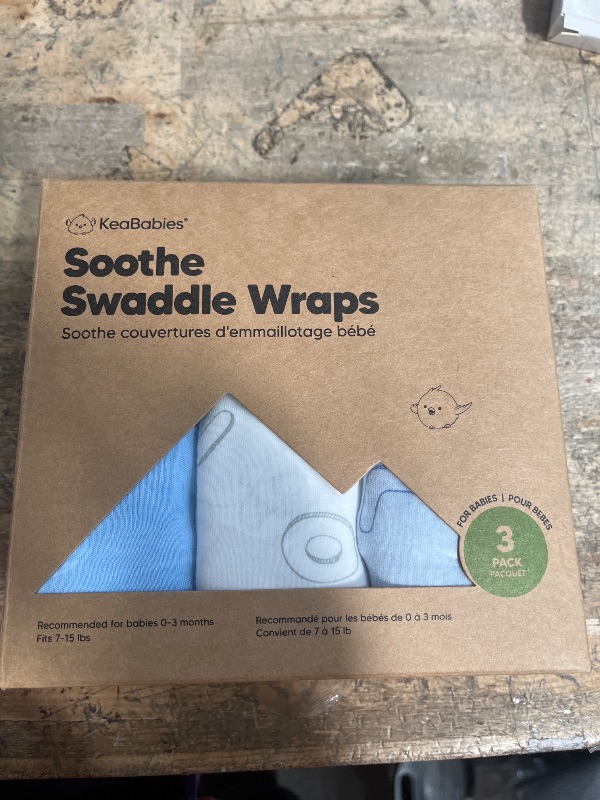 Photo 1 of 3-Pack Organic Baby Swaddle Sleep Sacks - Swaddles for Newborns, Infant 0-3 Months, Baby Girls, Boys, Soft & Snug Newborn Sleep Sack, Nursery Swaddling Blankets (ABC Land Cloud)