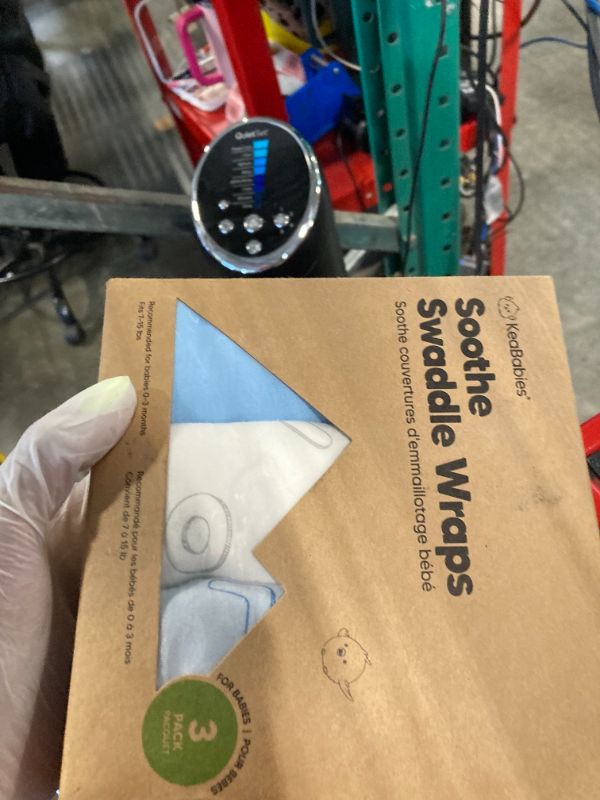 Photo 1 of 3-Pack Organic Baby Swaddle Sleep Sacks - Swaddles for Newborns, Infant 0-3 Months, Baby Girls, Boys, Soft & Snug Newborn Sleep Sack, Nursery Swaddling Blankets (ABC Land Cloud)