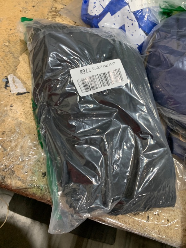 Photo 1 of (BAGGED) (USED/FAIR) (34X34) J.M. Haggar mens J.m Haggar Stretch Superflex Waist Slim Fit Flat Front Dress Casual Pants, Black, 34W x 34L US