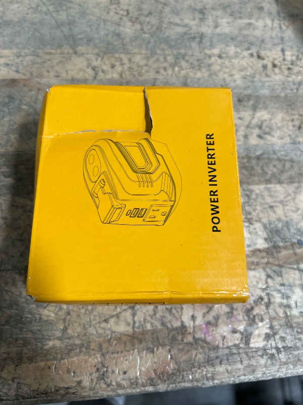 Photo 1 of (FAIR) 200W Power Inverter Compatible with DeWalt 20V Battery, DC 20V to AC 110-120V Battery Inverter, Portable Power Station Generator, Charger Adapter Powered Outlet with 2 USB Ports &Type-C&AC Outlet