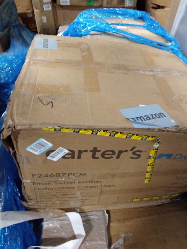 Photo 1 of Sweetcrispy Recliner Chair, 360 Swivel Rocker Chair for Adults, Glider Rocker Recliners, Nursery Chairs for Living Room, High Back, Upholstered Deep Seat, Grey