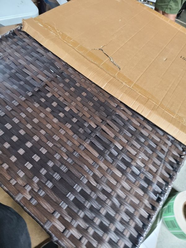 Photo 1 of 180L Wicker Storage Basket with Lid, Handwoven Rattan Large Shelf Basket with Removable Liner, 47.6 Gallon Wicker Basket for Blanket, Storage Trunk with Handle for Closet, Bedroom, Livingroom, Brown