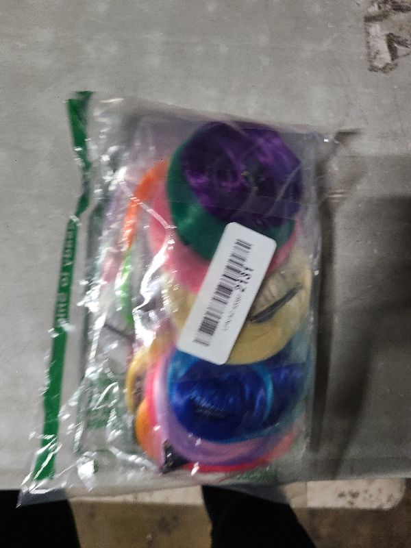 Photo 1 of 22 PCS Colored Hair Extensions Clip in, Curly Wavy Colorful Extension for Kids Girls - Party Highlights Synthetic Hairpiece 17 inch