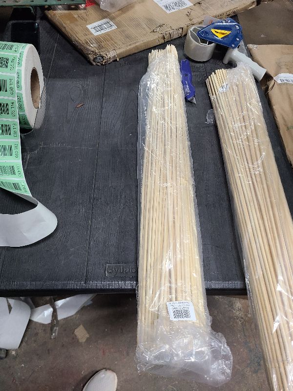 Photo 1 of 120 PCS Bamboo Marshmallow Roasting Sticks, SMores Skewers for Fire Pit, Extra Long 30 Inch Heavy Duty 5mm Thick Wooden SMores Sticks for Open Fire Pits Roaster Barbecue Hot Dog Camping Kebab Sausage