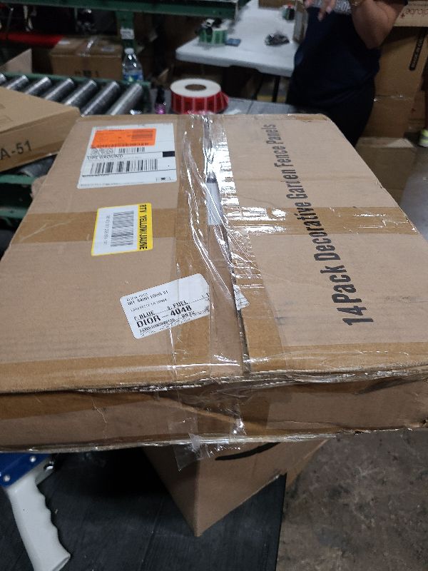 Photo 1 of 19.5Ft(L) X 13Inch(H) Animal Barrier Fence,14 Pack No Dig Fence Panels, Dog Dig Fence Barrier, Metal Small Garden Fence Border for Dogs Rabbits Defense, Bottom Blocker for Outdoor Yard Patio