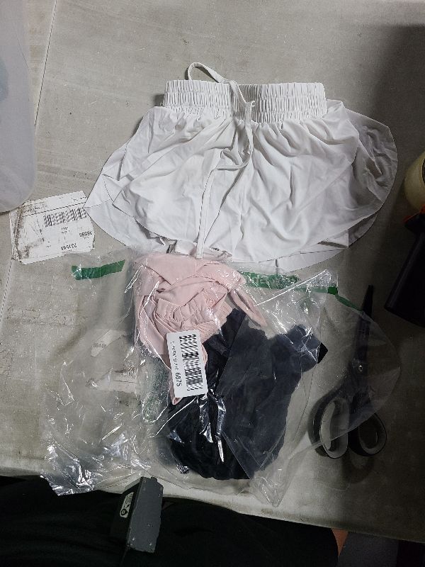Photo 1 of 3 Pack Girls Flowy Shorts with Spandex Liner 2-in-1 Youth Butterfly Skirts for Fitness, Running, Sports 4Y