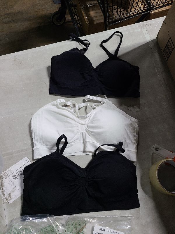 Photo 1 of  Women's Seamless Padded Wirefree Comfort Bra Bralette XS