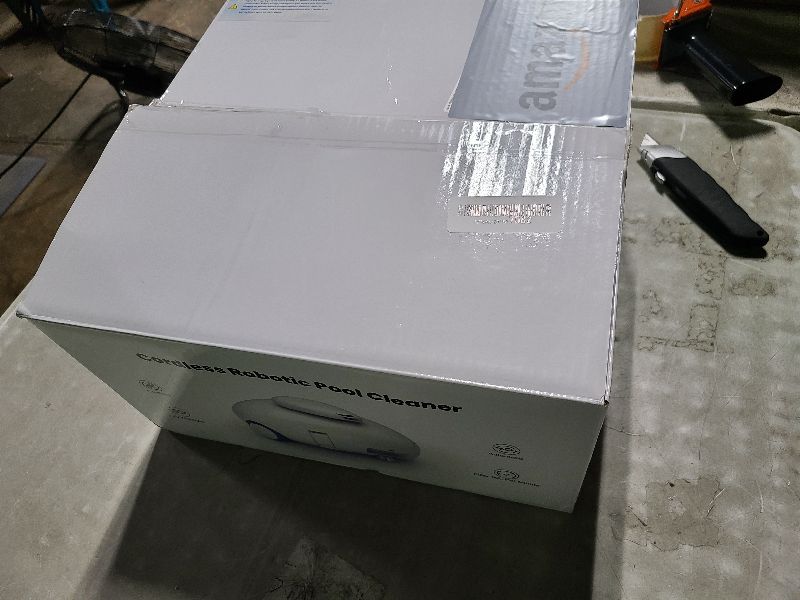 Photo 1 of 2025 Cordless Pool Vacuum - Pool Cleaner for Above Ground Pools-7500mAh Battery Lasts 140 Mins, Built-in Water Sensor Technology for Flat-Bottom Pool Surface Up to 630 Sq.Ft