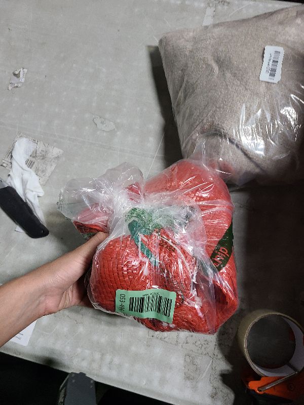 Photo 1 of 24 Pack 20'' x 14'' Mesh Onion Bags, Reusable Drawstring Fresh Produce Storage Bags for Onions, Vegetables, Potatoes, Citrus, Crawfish Firewood