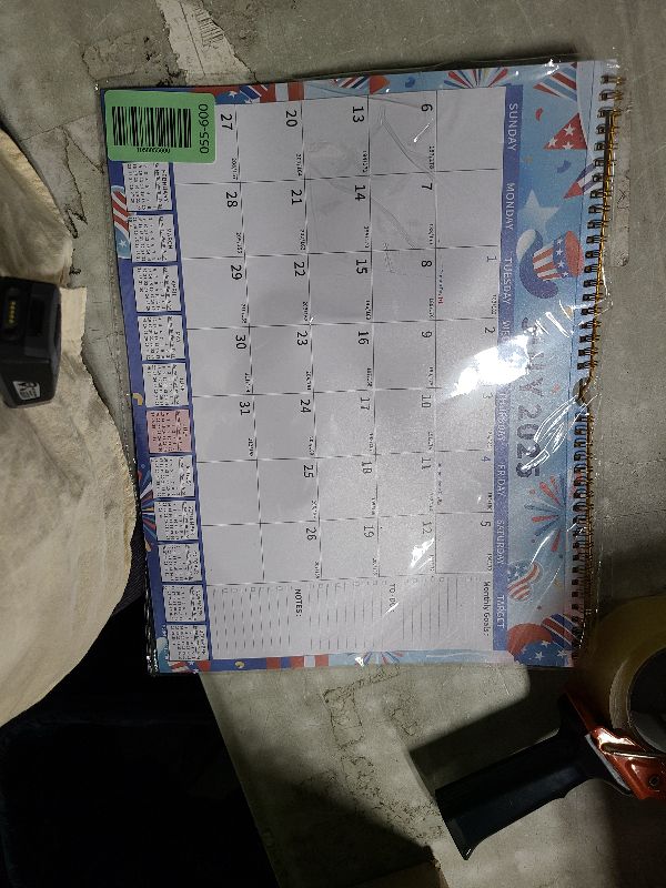 Photo 1 of 2025-2026 Calendar, 18 Month Wall Calendar 2025-2026 Hanging Spiral Bound Magnetic Fridge Desk Calendars 15" x 12", Jul 2025 - Dec 2026, A- Small Colorful