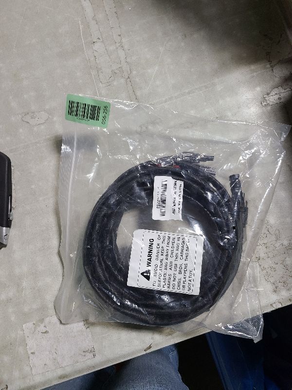 Photo 1 of 20Ft 10AWG Solar Cable Extension with Protection Cover, Solar Wire with Tool-Free Solar Connectors, IP68 Waterproof PV Cable, Solar Panel Extension Cable 10Gauge for Home Boat RV Solar Panels(20ft)