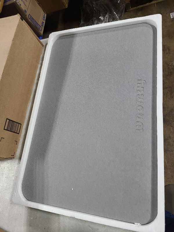Photo 1 of  Stone Bath Mat Drytomita – Quick Drying Diatomaceous Earth, Ultra Absorbent (Graphite Grey, Grande 32" x 20")