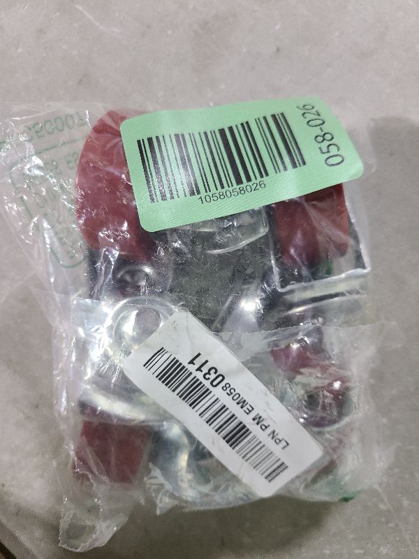 Photo 1 of 2 Inch Swivel Caster Wheels Set of 4, Locking Casters Heavy Duty Total Capacity 200lbs, Metric M8-1.25×25mm Threaded Stem PU Castors with Brake