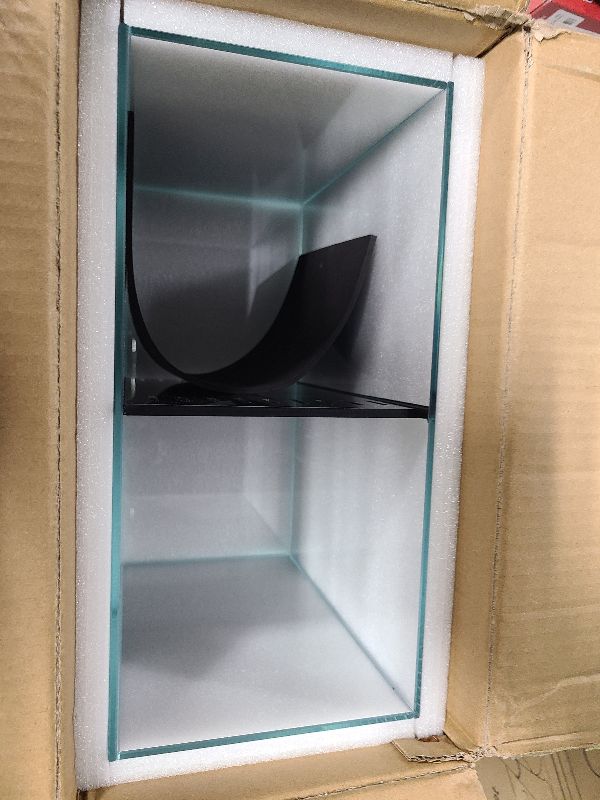 Photo 1 of 3 Gallon Betta Fish Tank with Divider, Small Aquarium, Fits 2 Bettas, 1.5 Gallon *2 Rooms.(Divider not Removable)