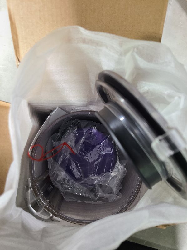 Photo 1 of QINAN Upgraded Canister Replacement Parts Compatible With Dyson Cyclone V10 Animal,V10 Total Clean,V10 Absolute,V10 Animal,SV12 Vacuum Dust Bucket HEPA Filter attachments 969509-01, Blue/Grey