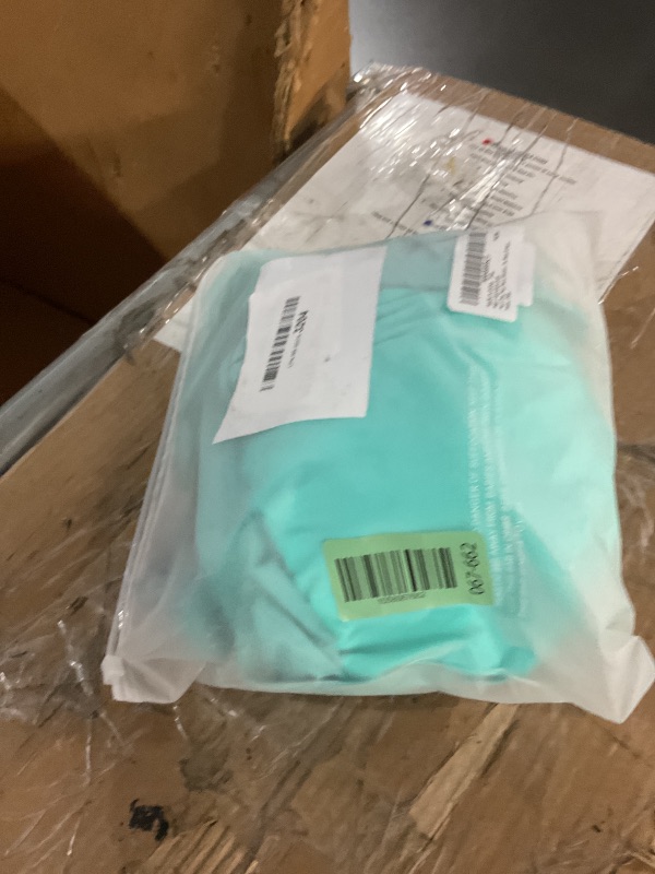 Photo 1 of (24w) (bagged) Aqua Eve Two Piece Women's Tankini Swimsuits Blouson Swim Tank Top with Shorts Modest Bathing Suits Blue Green Flower 24W
