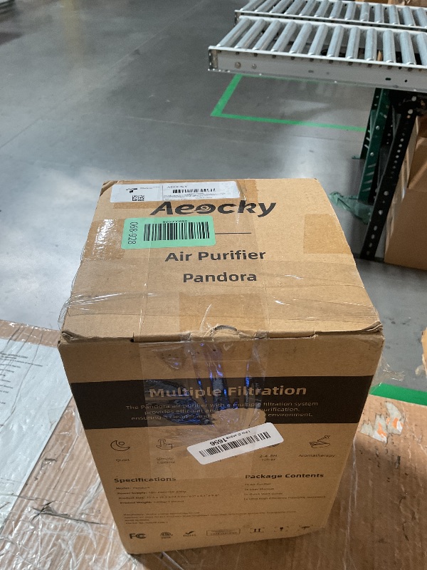 Photo 1 of (used/fair) (missing power cord) AEOCKY With YearChange 5-in-1 Washable Filter, AEOCKY Air Purifier for Home Bedroom Dorm, Portable Air Cleaner, Quiet as Pink Noise, Aroma Box, for Pollen Smoke Dust Pet Dander Odor Office Desktop