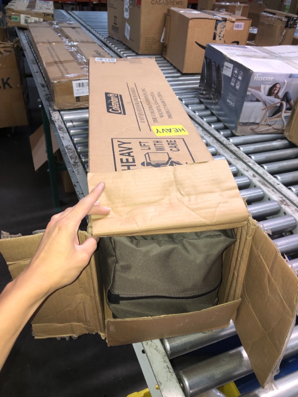 Photo 1 of ***************MISSING THE AIR PUMP****************
Coleman Queen-Size Airbed Cot Combination, Folding Air Mattress with Steel Frame & Side Table, Battery Pump Included, Great for Camping, Lounging, Elevated Sleeping, Guests, & More