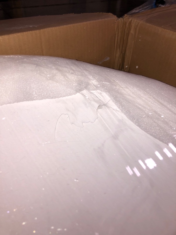 Photo 1 of (TRUCK OR TRAILER PICKUP ONLY)***MINOR DAMAGES SHOWN***
59" Free Standing Tub, Pure Acrylic Freestanding Bathtub, Stylish Stand Alone Contemporary Deep Soaking Bath Tub, cUPC Certified SY9950 (Glossy White)