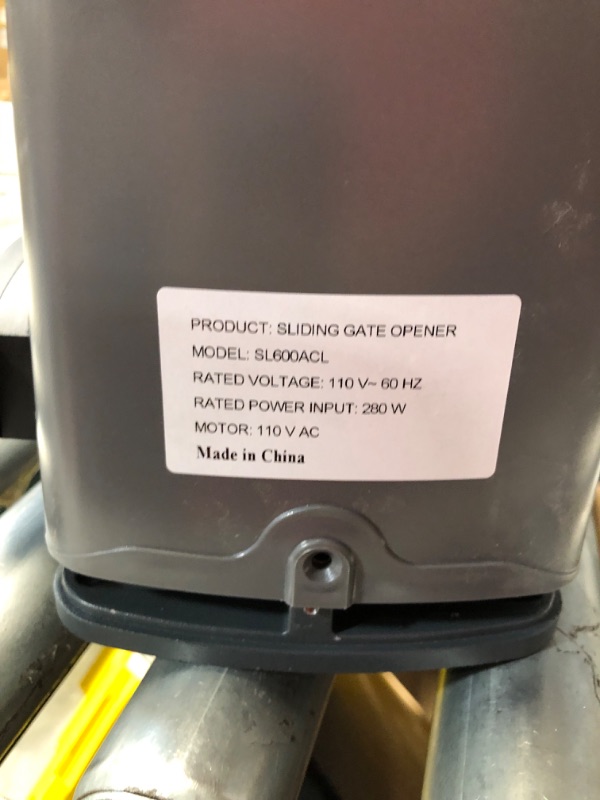 Photo 1 of ***ITEM MISSING PARTS***SL600ACL Premium SLIDING GATE OPENER USER MANUAL