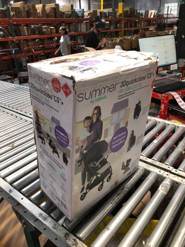 Photo 1 of (PARTIAL SET) Summer Infant Ingenuity 3Dquickclose CS+ Compact Fold Stroller – Lightweight Stroller with Oversized Canopy, Extra-Large Storage and Compact Fold, Gray