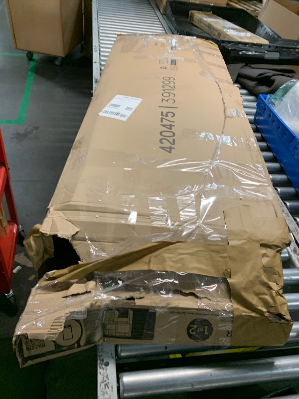 Photo 1 of ***BOX 1 OF 2***PARTIAL SET***Sauder Harbor View Home Office Computer Desk with Hutch, Keyboard Tray, in Salt Oak finish