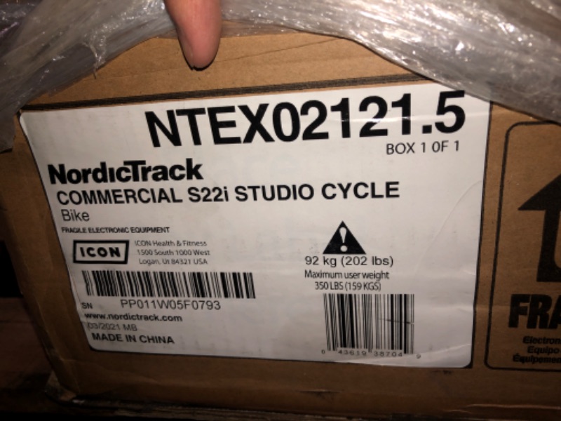 Photo 1 of (TRUCK PICKUP ONLY)**READ NOTES**
ordicTrack Commercial S22i Studio Cycle