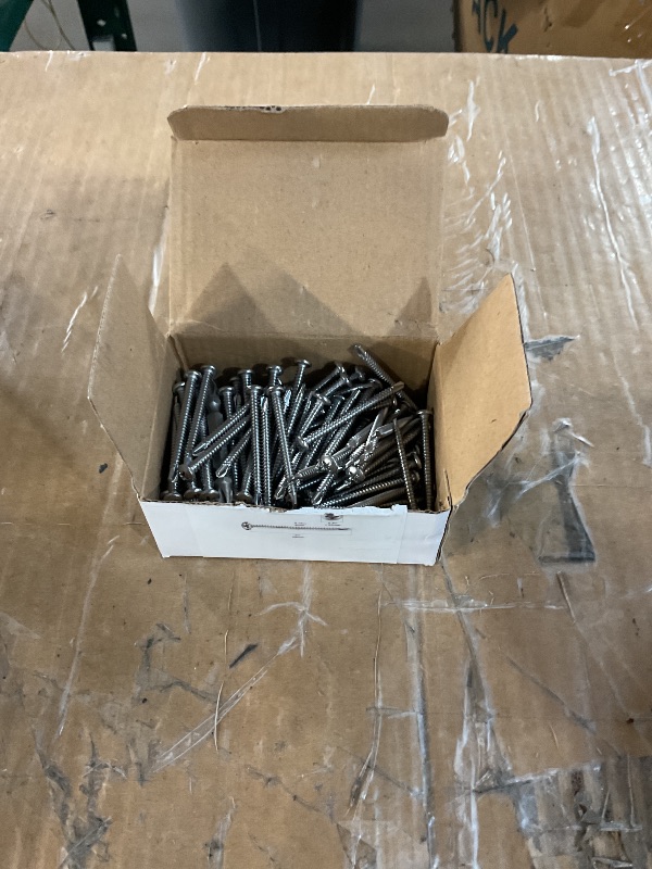 Photo 1 of ?120pcs?#8X2 Phillips Pan Head Self Drilling Screws, Self Tapping Sheet Metal Screws - 410 Stainless Steel