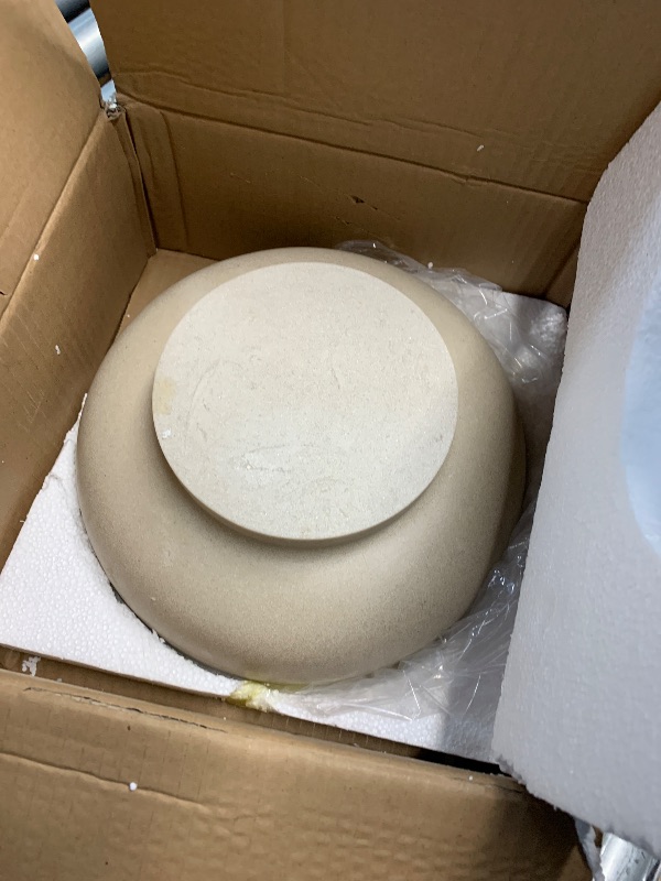 Photo 1 of (USED/FAIR) LIN CHUAN Large Decorative Bowl, Fruit Bowl for Kitchen Counter, Modern Resin Bowl for Home Decor, Key Holder for Entry Table, Sand Beige
