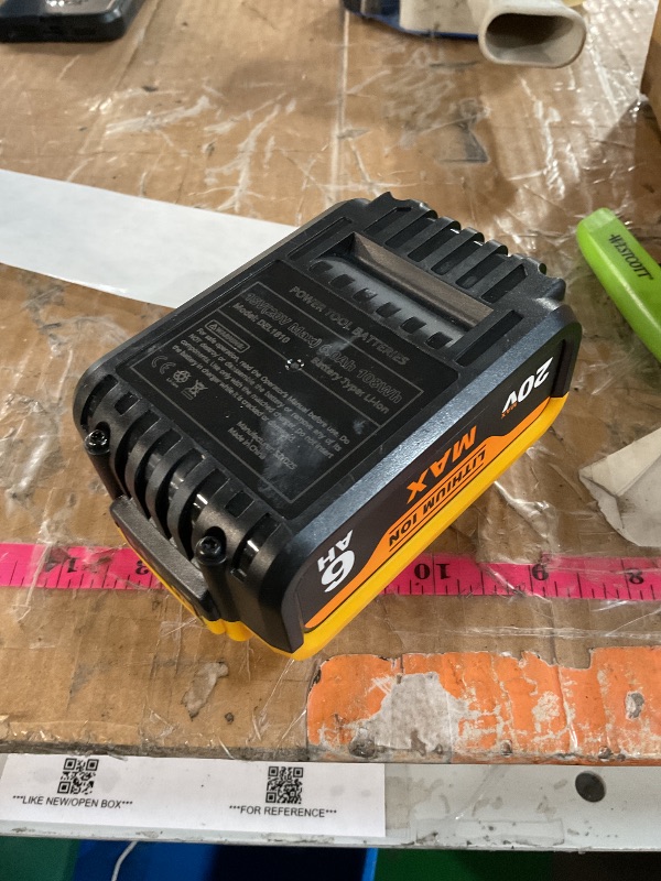 Photo 1 of (used)(please see all images)  see photo for true battery
2 Pack DCA1820 Compatible with Dewalt 20V MAX Battery 20V Battery