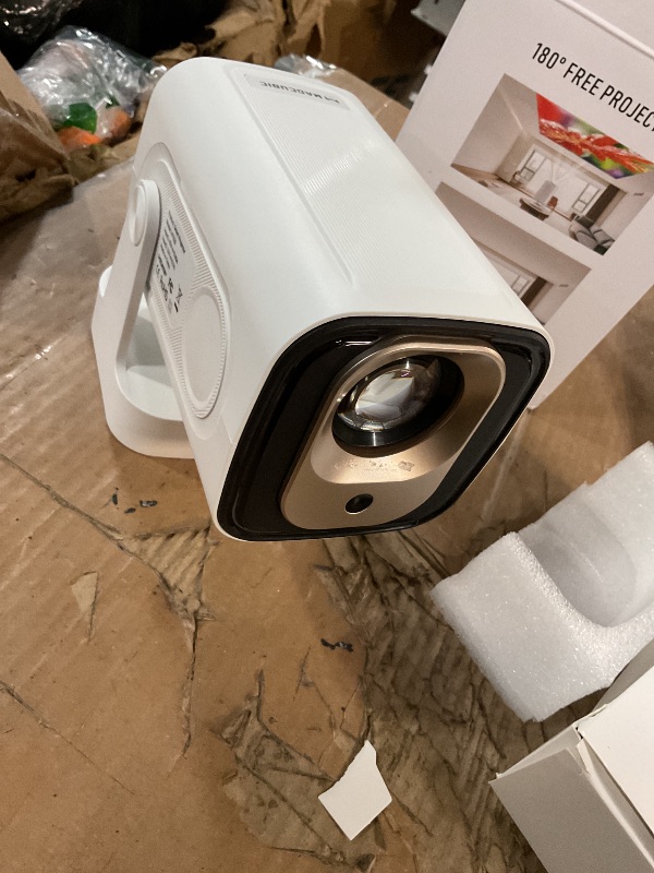 Photo 1 of ?Auto Focus&1080P?Magcubic Mini Smart Projector with 4K Support, Portable Projector with Wifi and Bluetooth, 5W Speaker, Built in Apps, Voice Control, Outdoor Movie Projector