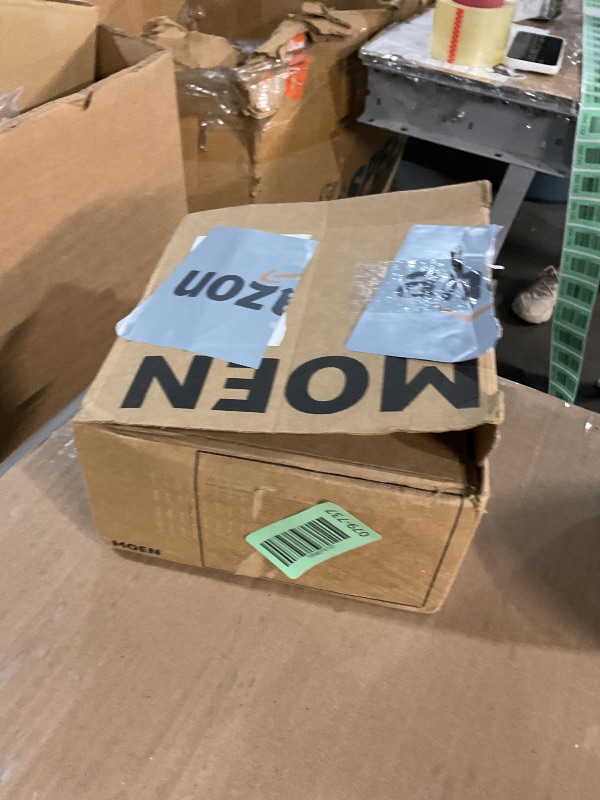 Photo 1 of (USED/FAIR) Moen Gibson Matte Black Pressure Balancing Eco-Performance Showerhead, Shower Handle, and Tub Spout, Posi-Temp Valve Required, T2903EPBL
