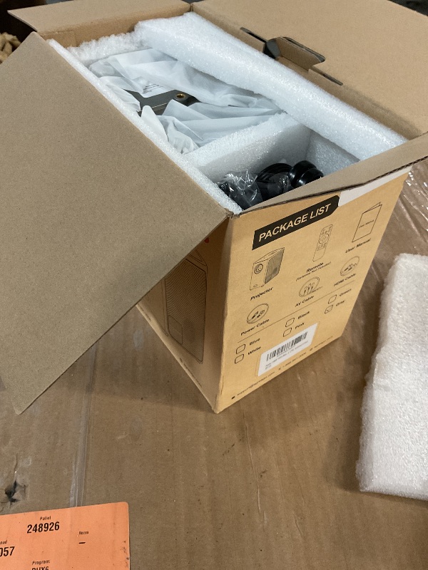 Photo 1 of [Electric Focus]Projector with WiFi and Bluetooth, Native 1080P 15,000 Lumens 4K Supported, Agreago Outdoor Movie Projector for Home Theater UP to 300", for iOS/Android/TV Stick/HDMI/USB (Gray)