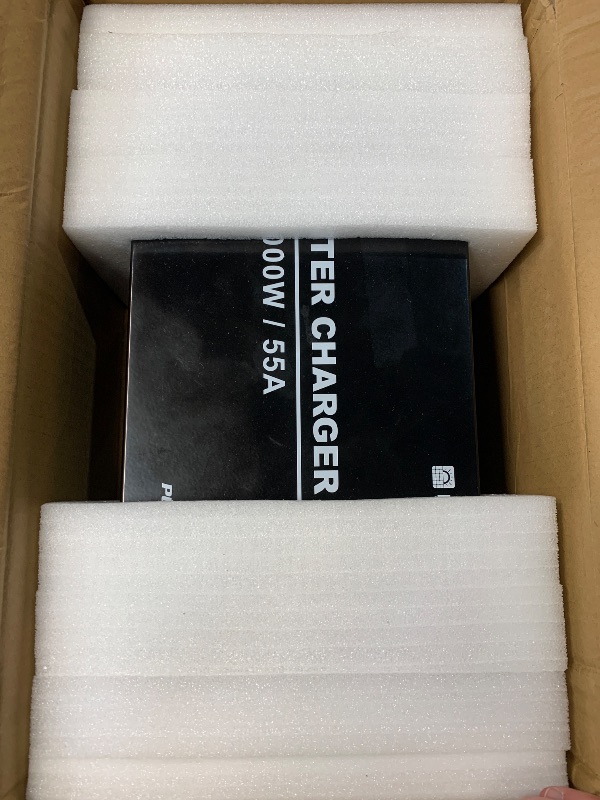 Photo 1 of (PARTS) (NON-FUNCTIONAL) ECO-WORTHY 1000W Pure Sine Wave Inverter Charger, Power Inverter with 55A LiFePO4 Battery Charger, 12V to 110V for UPS Deep-Cycle Batteries RV Boat Home