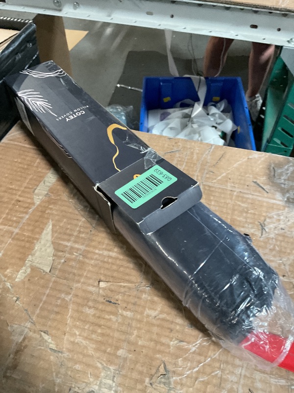 Photo 1 of ***(1 HAS A BROKEN ZIPPER)***20x20 Throw Pillow Covers Set of 2, Decorative Faux Fur Covers for Bed, Couch Soft Fluffy Pillow Cover with Velvet Back for Living Room, Neutral Home Décor Accent for Sofa - Black