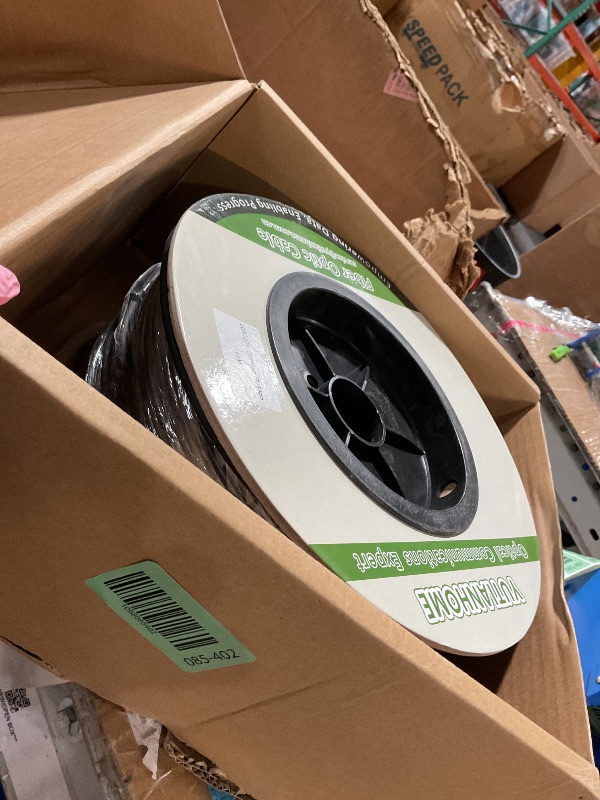 Photo 1 of ***LIKE NEW/OPEN BOX***YUTIANHOME 500ft (150 Meters) 6 Core OM3 Multimode Industrial TPU LC to LC Outdoor Armored Fiber Patch Cable, Direct Burial 6 Strands Fiber Optic Cable, 10Gb Duplex 50/125um MMF LC-LC 6 Fibers