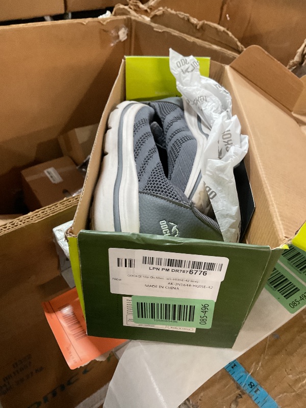 Photo 1 of ***(HEAVILY USED/ MINOR DAMAGE)***ODCKOI Men's Hands Free Walking Shoes - Slip-On Gym Sneakers with Breathable Mesh, Comfortable Casual Footwear for Travel, Office & Daily Use-HUISE-42