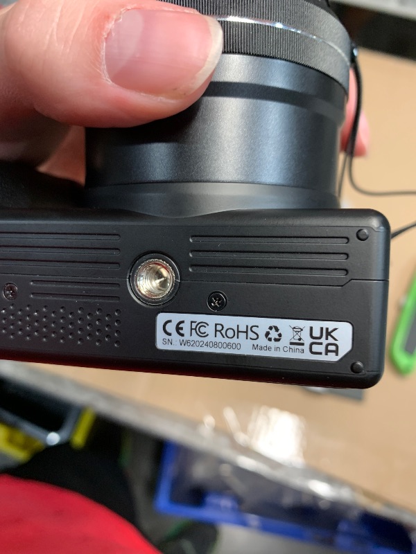 Photo 1 of (for part) 4K Digital Vlogging Camera with 64MP, 12X Optical Zoom, WiFi & TF Card