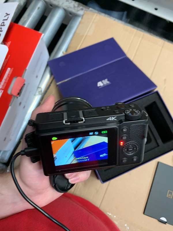 Photo 1 of (for part) 4K Digital Vlogging Camera with 64MP, 12X Optical Zoom, WiFi & TF Card