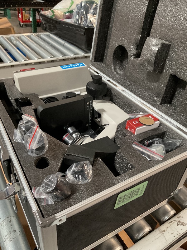 Photo 1 of [Darkfield Microorganism Model] Vabiooth Lab Darkfield & Brightfield Trinocular Compound Microscope 40X-2500X Magnification with 7" Monitor 5MP E-Eyepiece, Adjustable Mechanical Stage, LED Source