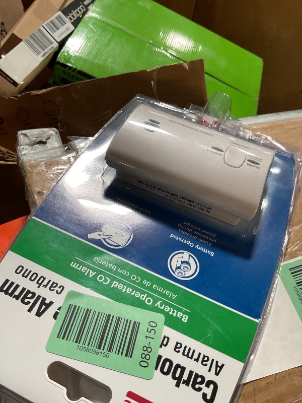 Photo 1 of **Batteries not included**Kidde Carbon Monoxide Detector, Battery Powered CO Alarm with LEDs, Test-Reset Button, Low Battery Indicator, Portable